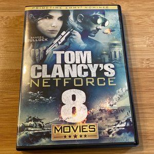 EIGHT Tom Clancy Movies on DVDs